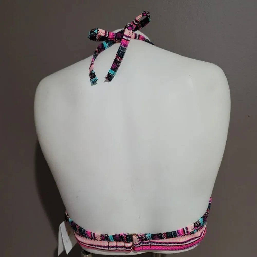 Shade & Shore Stripe Cabana Bikini Top